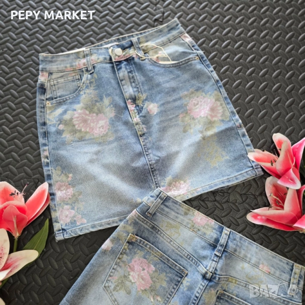 Пола  Внос от Турция Доставка до 3 дни с преглед и тест Мек и еластичен летен деним  ХС-ХЛ Цена:55лв, снимка 1