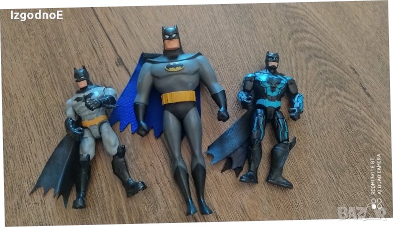 Лот фигурки Батман DC Spin Master Bat Tech Batman Batman TM DC Comics S13 Rubber NJ Croce Bendable A, снимка 1