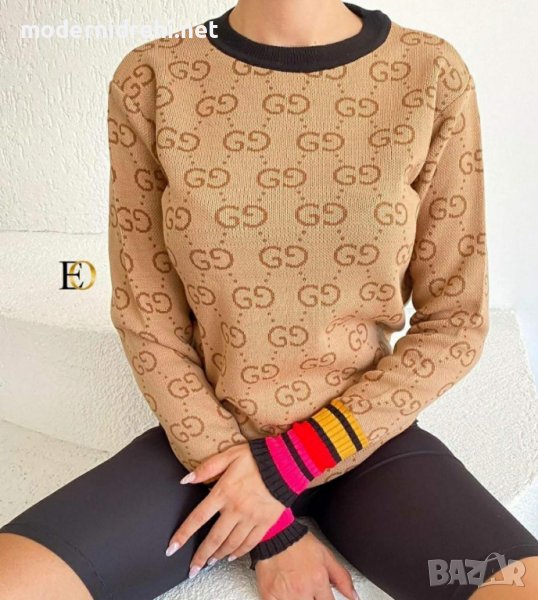 Дамски пуловер фино плетиво Gucci код 92, снимка 1