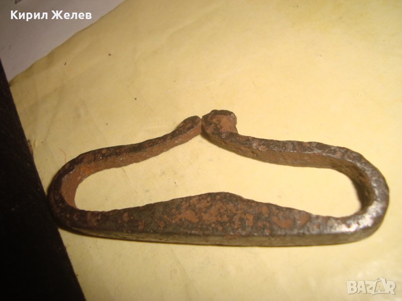 ВЪЗРОЖДЕНСКО ОГНИВО ЧАКМАК КОВАНО ЖЕЛЯЗО МАЙСТОРСКА РЪЧНА РАБОТА ОТЛИЧНО СТАРИННО 7363, снимка 1