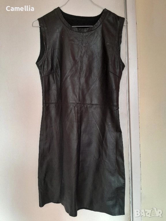 Кожена рокля, S-размер , снимка 1