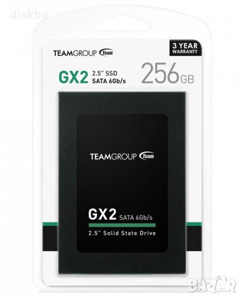 SSD диск 256GB Team Group GX2, 2.5" SATA 3 - Нов твърд диск, запечатан , снимка 1