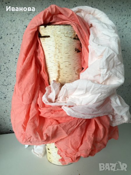 Голям памучен шал в два цвята, снимка 1