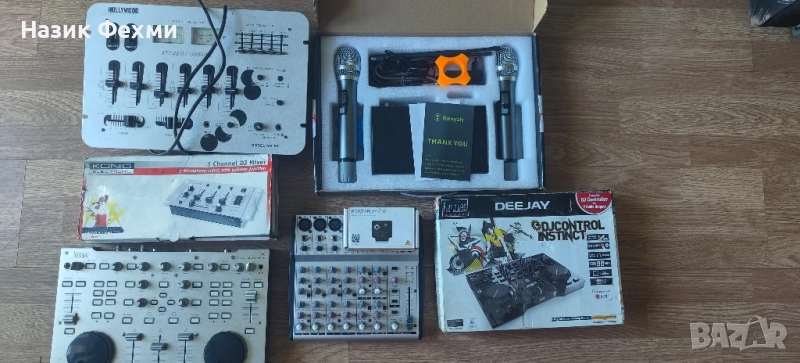 озвучаване, dj, пулт, mixer, микрофон, снимка 1