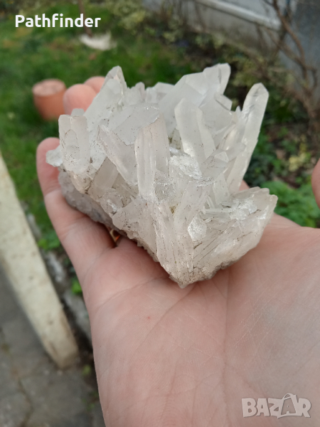 Друза от планински кристал и пирит, снимка 1