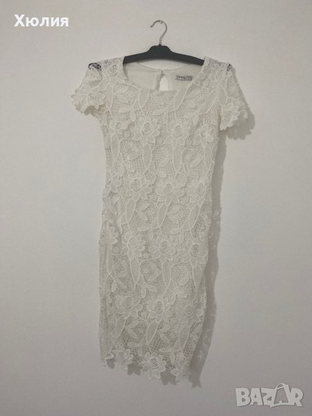 Дантелена бяла рокля , снимка 1