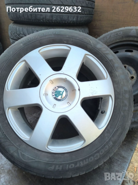 Джанти 16 с гуми за Шкода Октавия, снимка 1