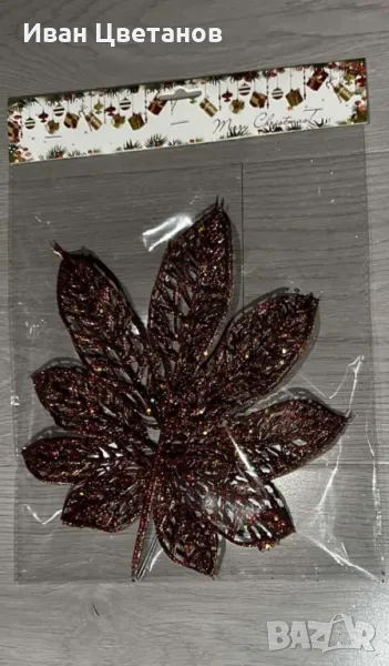 Блестяща Коледна украса за елха, снимка 1