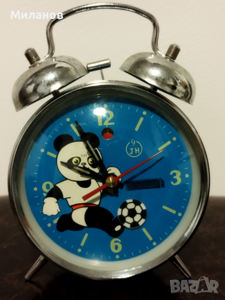 Стар механичен будилник, настолен часовник, снимка 1