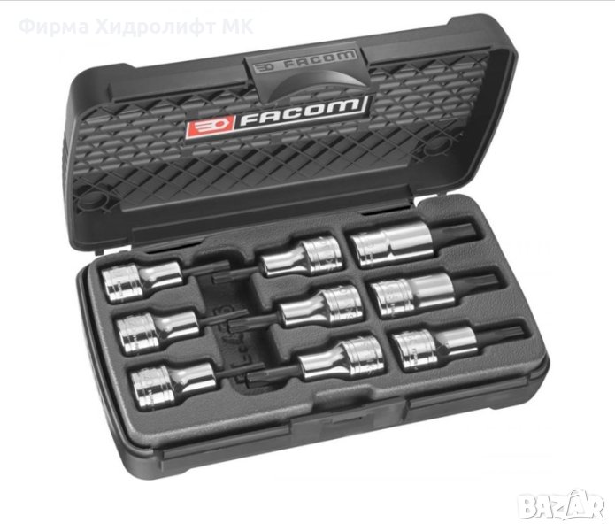 FACOM АМЕХ.3 Комплект 9бр. вложки с торкс , снимка 1
