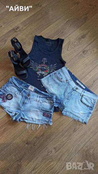 ZARA, RIVER ISLAND дамски къси дънки, снимка 1