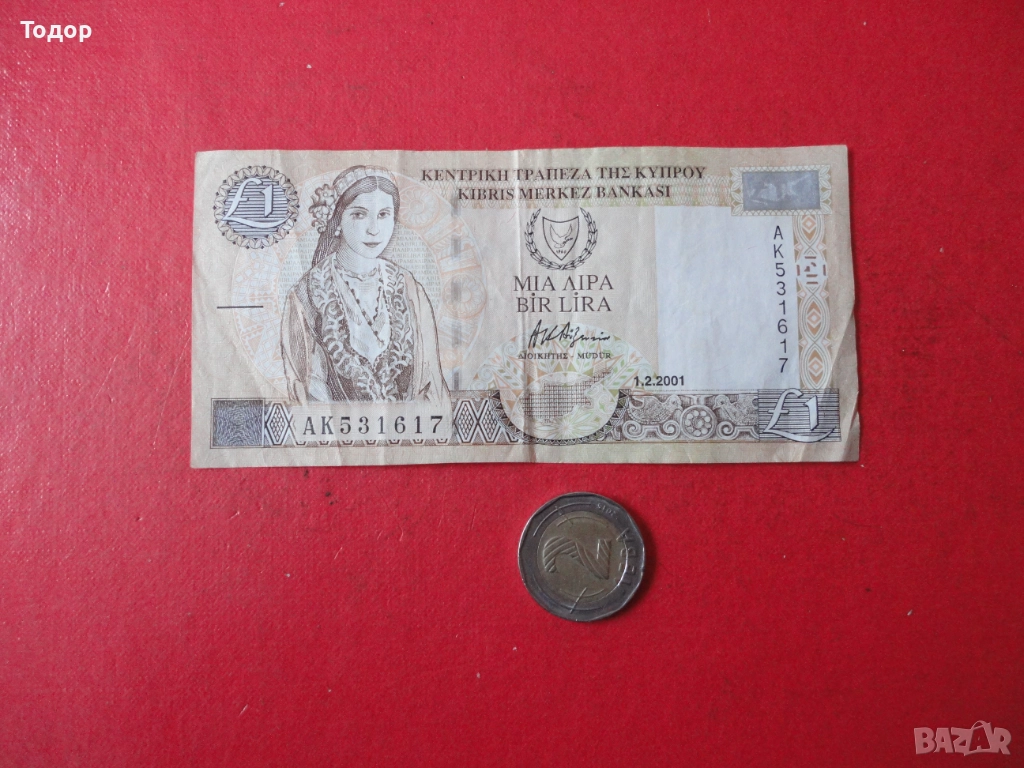 1 Паунд 2001 Кипър 9, снимка 1