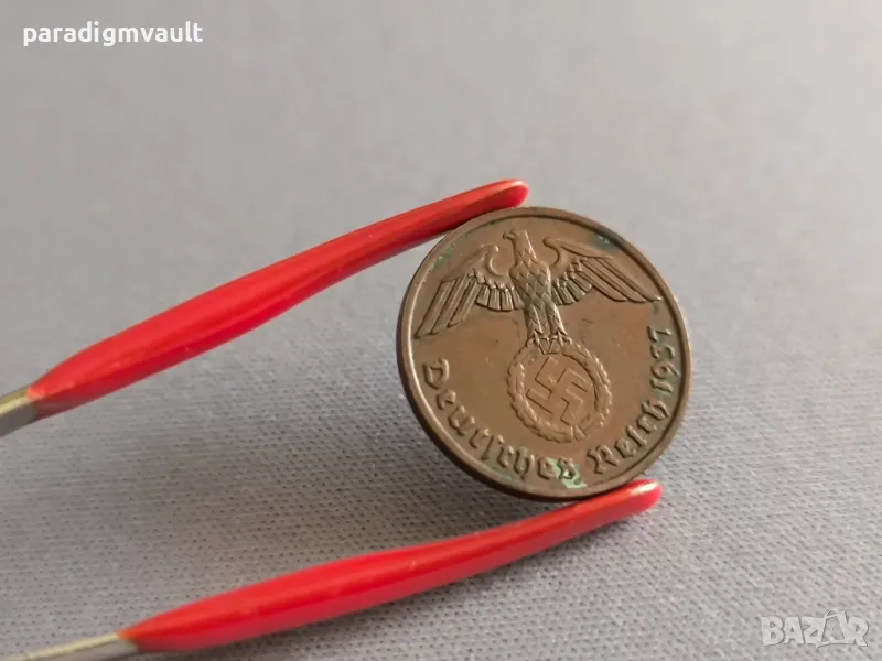 Трети райх - Германия - 2 пфенига | 1937г.; серия F, снимка 1