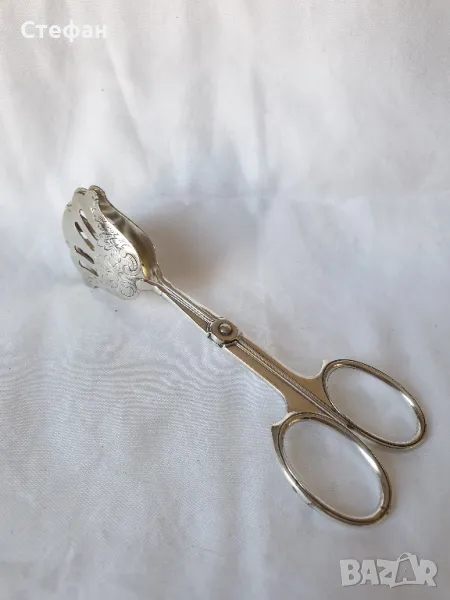Посребрена щипка, снимка 1