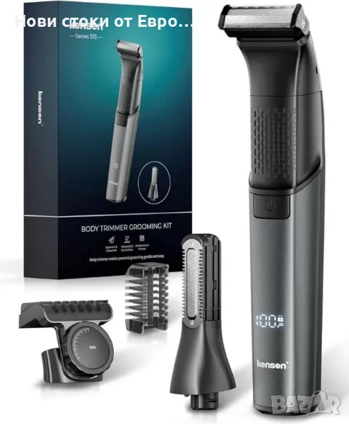 Тример за тяло kensen за мъже, електрически тример за слабините и срамното окосмяване, снимка 1