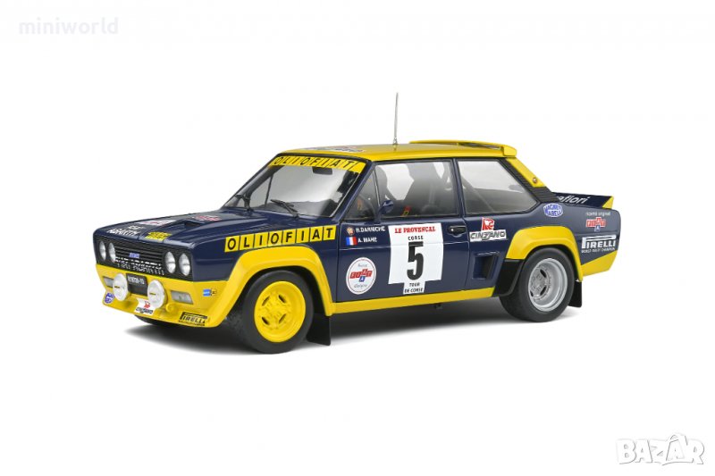 FIAT 131 Abarth Rallye Tour de Corse 1977 B.Darniche - мащаб 1:18 на Solido моделът е нов в кутия, снимка 1