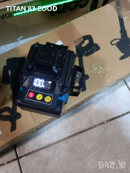 Лазерен нивелир Hilda LS4-S2, Зелени линии, 4 х 360°, Самонивелиращ, снимка 1