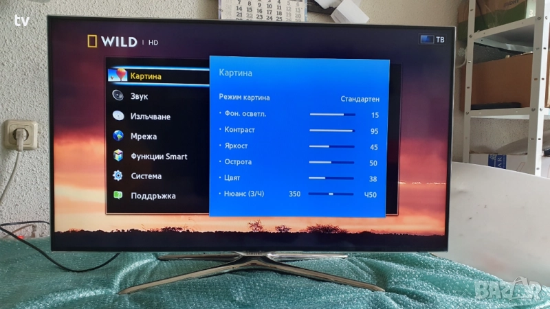 Samsung 40 инча Самсунг 3D LED Smart WiFi смарт лед 3Д!, снимка 1