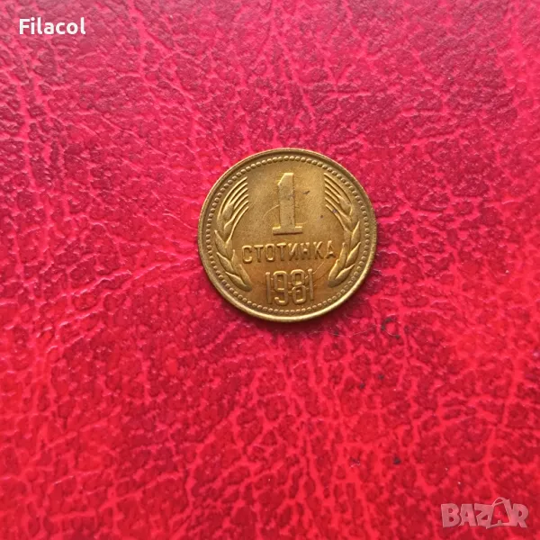 1 стотинка 1981 година, снимка 1