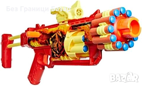 Нов Nerf FlareFusion Бластер с 3 Приставки и 18 Стрели N1 играчка дете, снимка 1