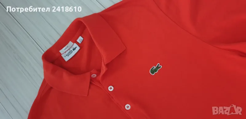 Lacoste Pique Cotton Slim Fit Mens Size 7 - 2XL ОРИГИНАЛ! Мъжка Тениска!, снимка 1