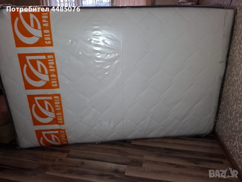 ЧИСТО НОВ МАТРАК МЕМОРИ 120/190 РАЗМЕР ГОЛД АПОЛО , снимка 1