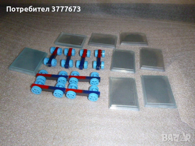 Магнитни колички 8 бр и магнитен индикатор 8 бр., компаси, ключове, снимка 1