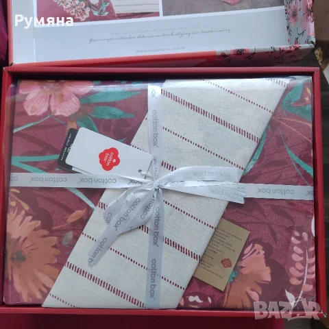 cotton box двоен ранфорс 100% памук, чаршафи, снимка 2 - Спално бельо - 51357846