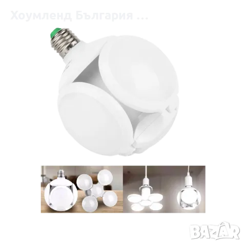 Мощна сгъваема сверична лампа 40W, снимка 2 - Лед осветление - 48770268