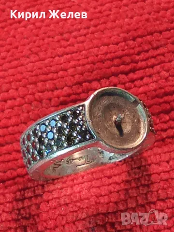 THOMAS SABO БУТИКОВ СРЕБЪРЕН ПРЪСТЕН СРЕБРО 925 с КАМЪНИ ОЛИВИН / ПЕРИДОТ и ГНЕЗДО За ПЕРЛА 50197, снимка 15 - Пръстени - 49886674