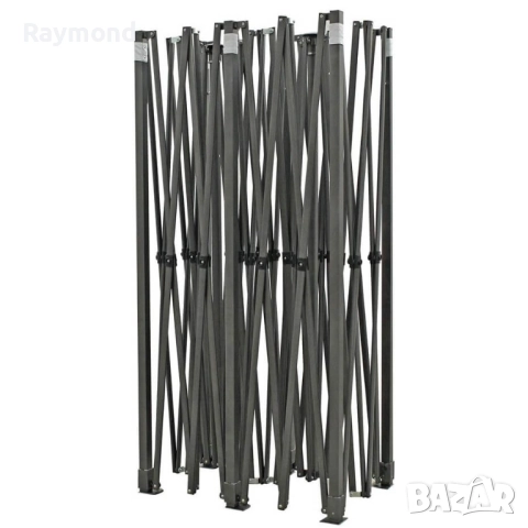 Луксозна градинска шатра KraftWorld 3×6 м – премиум бежово платнище, сгъваема конструкция, снимка 10 - Градински мебели, декорация  - 51465658