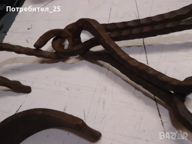 Кован синджир за огнище, снимка 2 - Други ценни предмети - 48647814