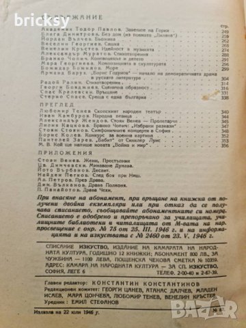 7 броя списание изкуство 1946, снимка 9 - Списания и комикси - 42453826