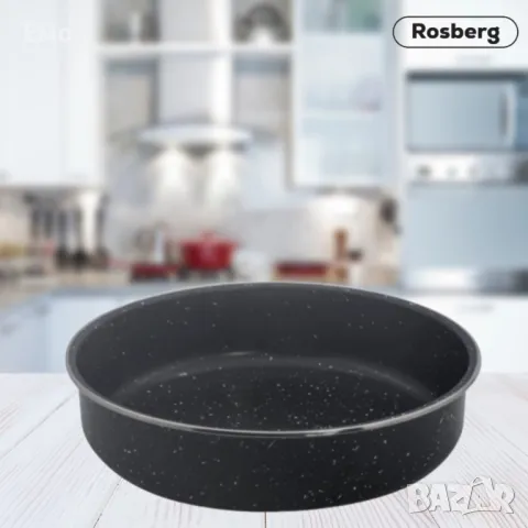 Тава в различни размери, Черна /въглеродна стомана с мраморно покритие., снимка 2 - Съдове за готвене - 47721724