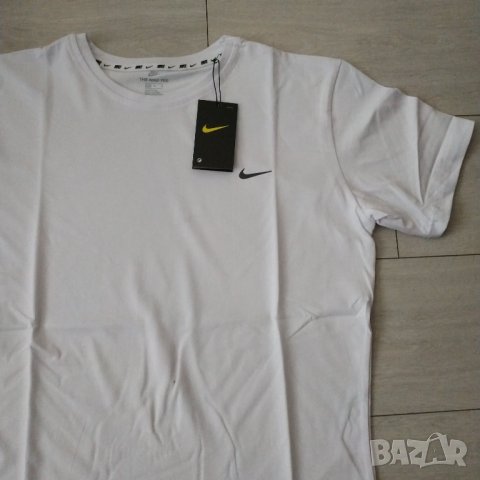 Памучна мъжка бяла тениска Nike размер 3ХЛ , снимка 3 - Тениски - 42498931