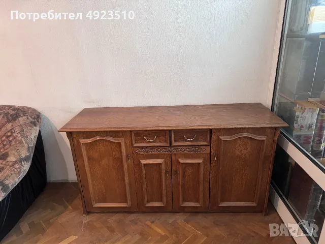 БЕЗПЛАТНО Холова гарнитура и дъбов шкаф, снимка 5 - Дивани и мека мебел - 55717001