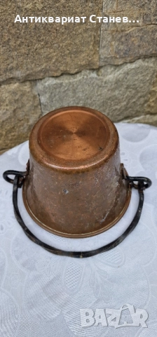 Медна кофичка с дръжка, снимка 6 - Градински мебели, декорация  - 52103282