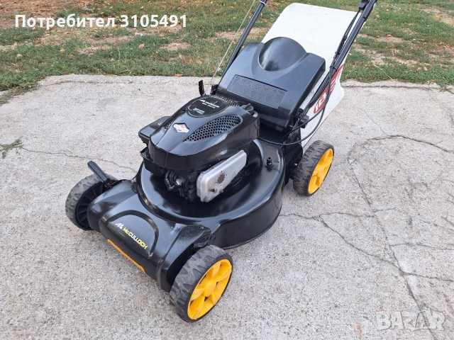 Косачка Husqvarna McCulloch Briggs 5 к.с. самоходна мулчираща с кош, снимка 9 - Градинска техника - 51646690