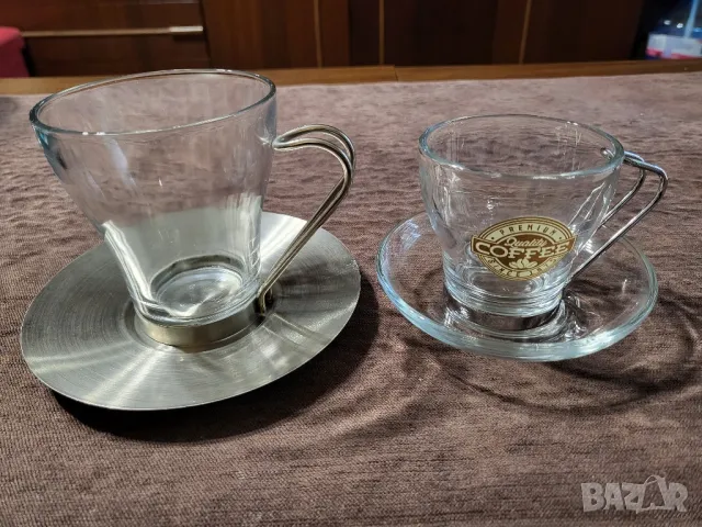 Стъклени чаши за кафе, снимка 1