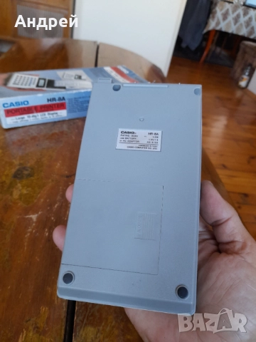 Стар калкулатор с принтер Casio HR-8A, снимка 5 - Други ценни предмети - 51467487