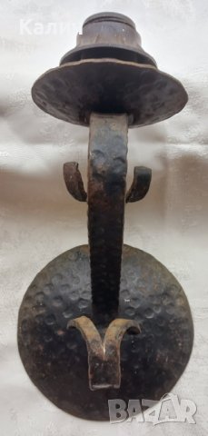 Стенна лампа от ковано желязо-ръчна изработка, снимка 4 - Лампи за стена - 42627476