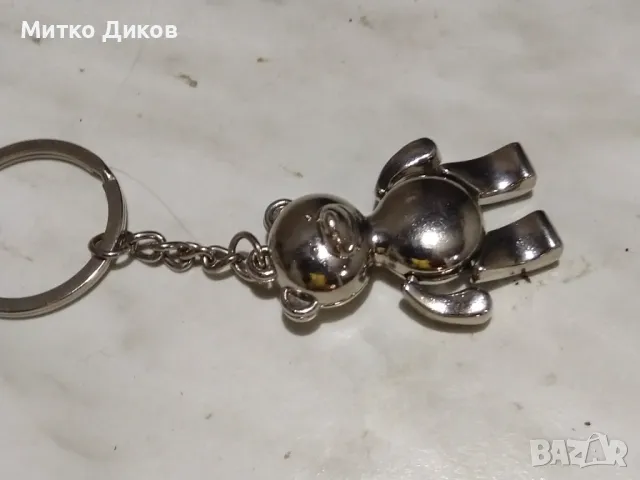 Ключодържател мече с подвижни ръце и крака метално, снимка 2 - Колекции - 48593026