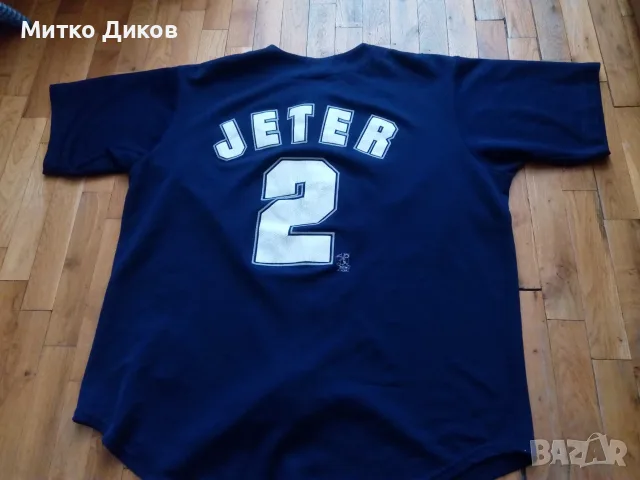 Jeter #2 Yankеes  бейзболна маркова тениска Трю Фен размер Л, снимка 9 - Спортна екипировка - 55739548