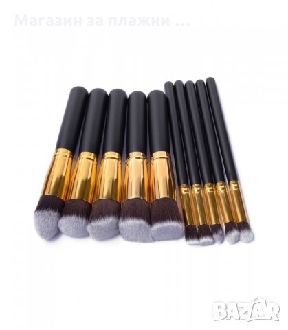 ПРОФЕСИОНАЛЕН КОМПЛЕКТ ОТ 10 БР. ЧЕТКИ ЗА ГРИМИРАНЕ - КОД 1573 , снимка 2 - Други - 34277706