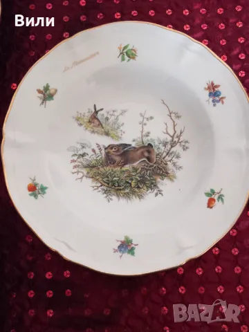 Прекрасни чинии с декорация от диви животни , снимка 5 - Чинии - 49293186