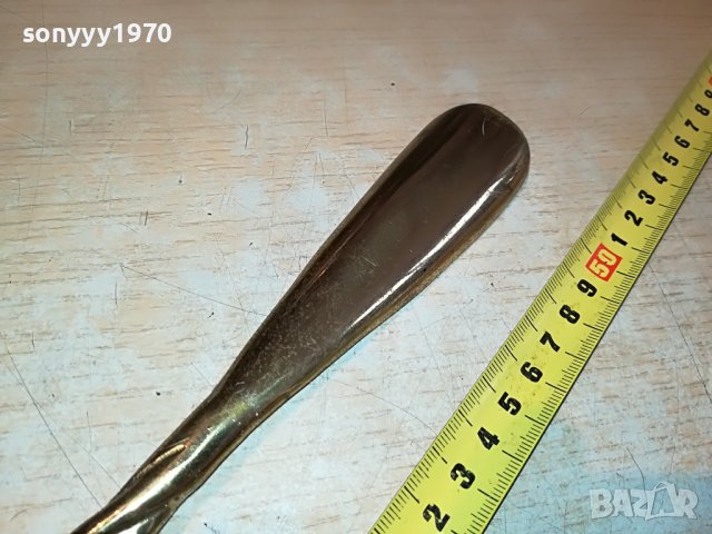 поръчана-ретро обувалка в златен цвят 1611221348, снимка 6 - Антикварни и старинни предмети - 38692120