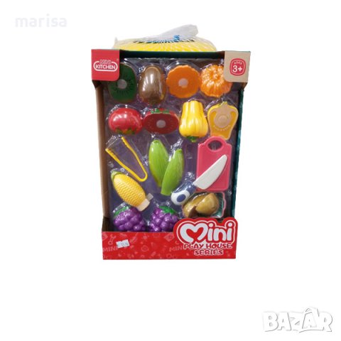 Комплект за рязане Плодове и зеленчуци, с прибори, в кутия Код: 03710/077272