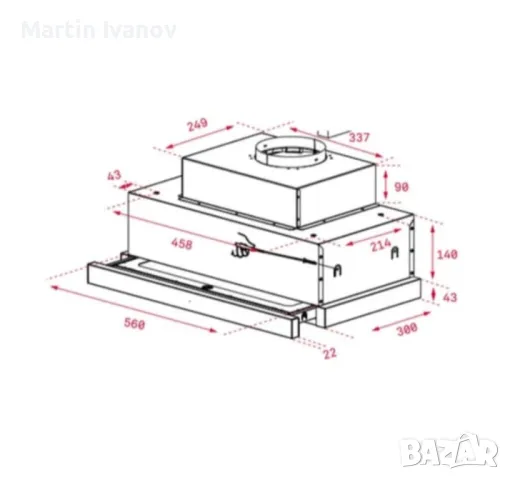 Абсорбатор TEKA CNL 6610 INOX, снимка 9 - Абсорбатори - 49235254