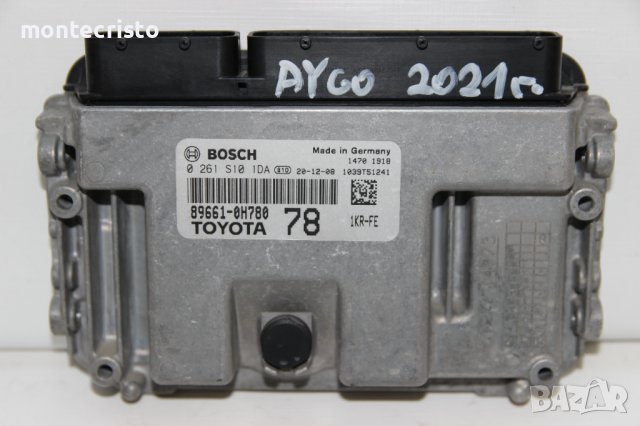Моторен компютър Toyota Aygo (2018-2022г.) 0 261 S10 1DA / 0261S101DA / 89661-OH780 / 89661OH780, снимка 1 - Части - 39808968