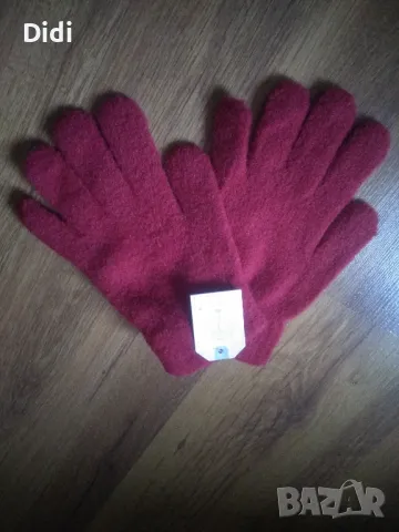 Меки топли ръкавици цвят бордо , снимка 4 - Ръкавици - 48489302
